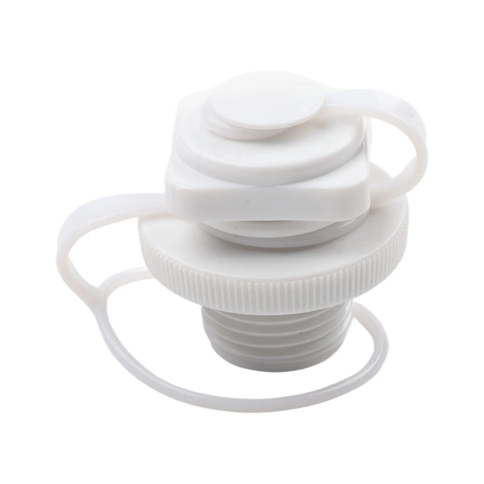 White Boston Air Valve One-way Inflation Valve Airbeds Approx. 22mm BIGMOUTH Boats Canoes Pool Rafts Rubber Dinghys