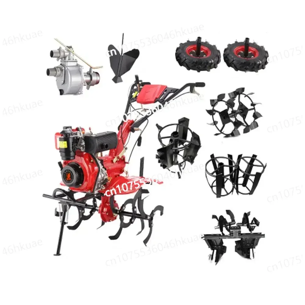 Gasoline/diesel cultivator,water pump,orchard tiller,tractor,paddy field ripper,weeding,rotary tilling,ditching