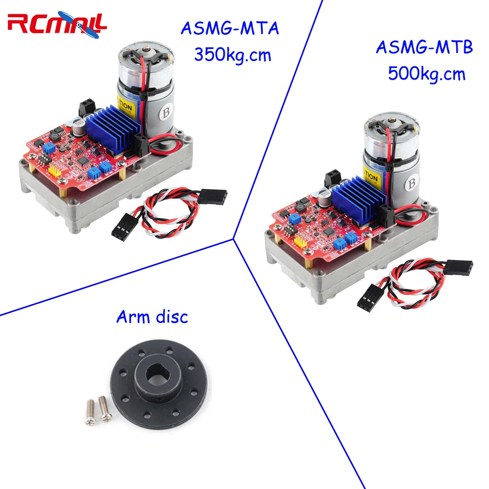 

ASMG-MT Series 350KG 500KG Magnetic Encoding Servo 360 Degree High Torque Digital Servo Large Robotic Manipulator for Robot Car