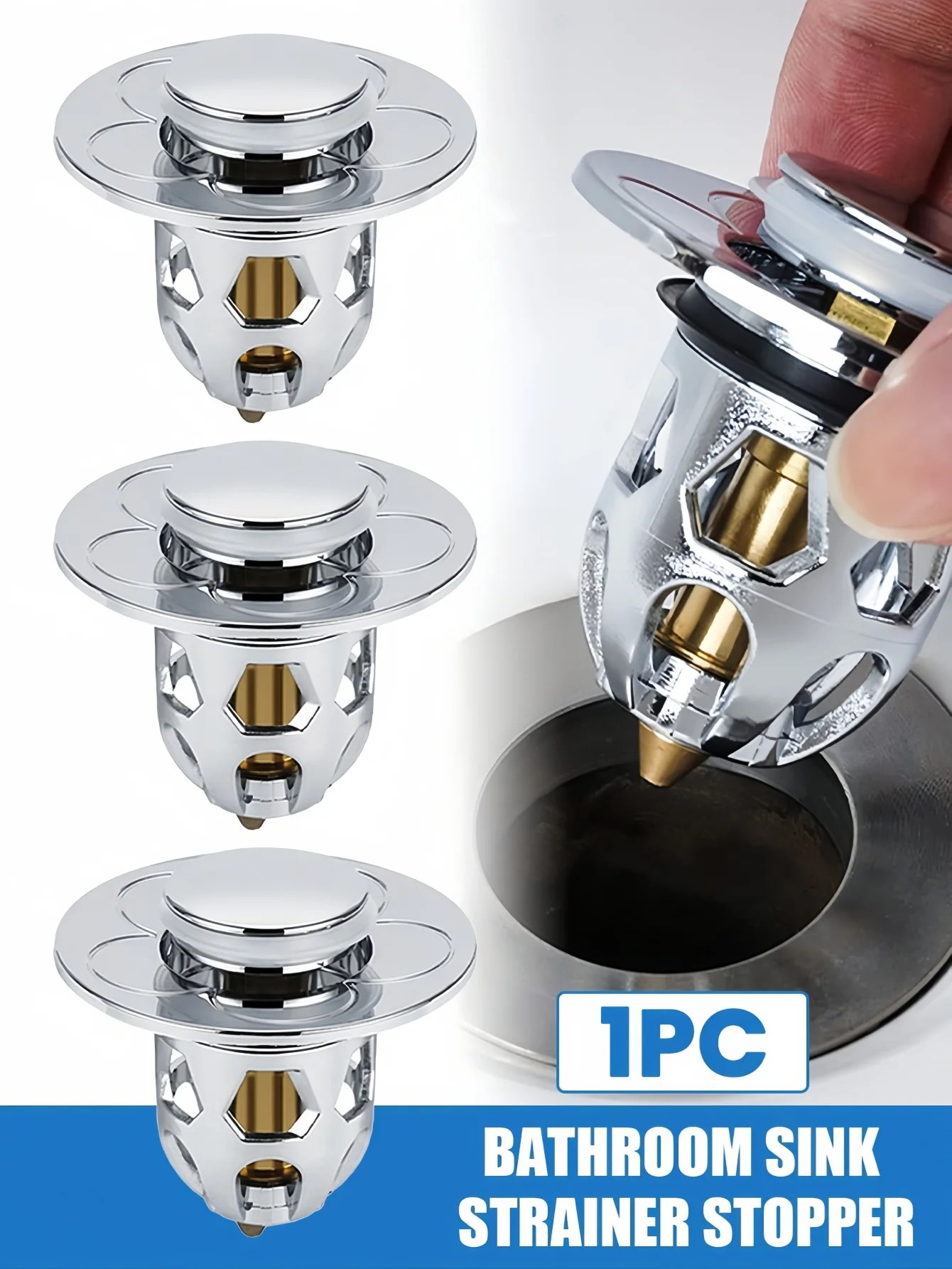 

Широкая сливная крышка для раковины из нержавеющей стали, всплывающая универсальная сливная труба для раковины с защитой от запаха, крышка для душа с силиконовой прокладкой