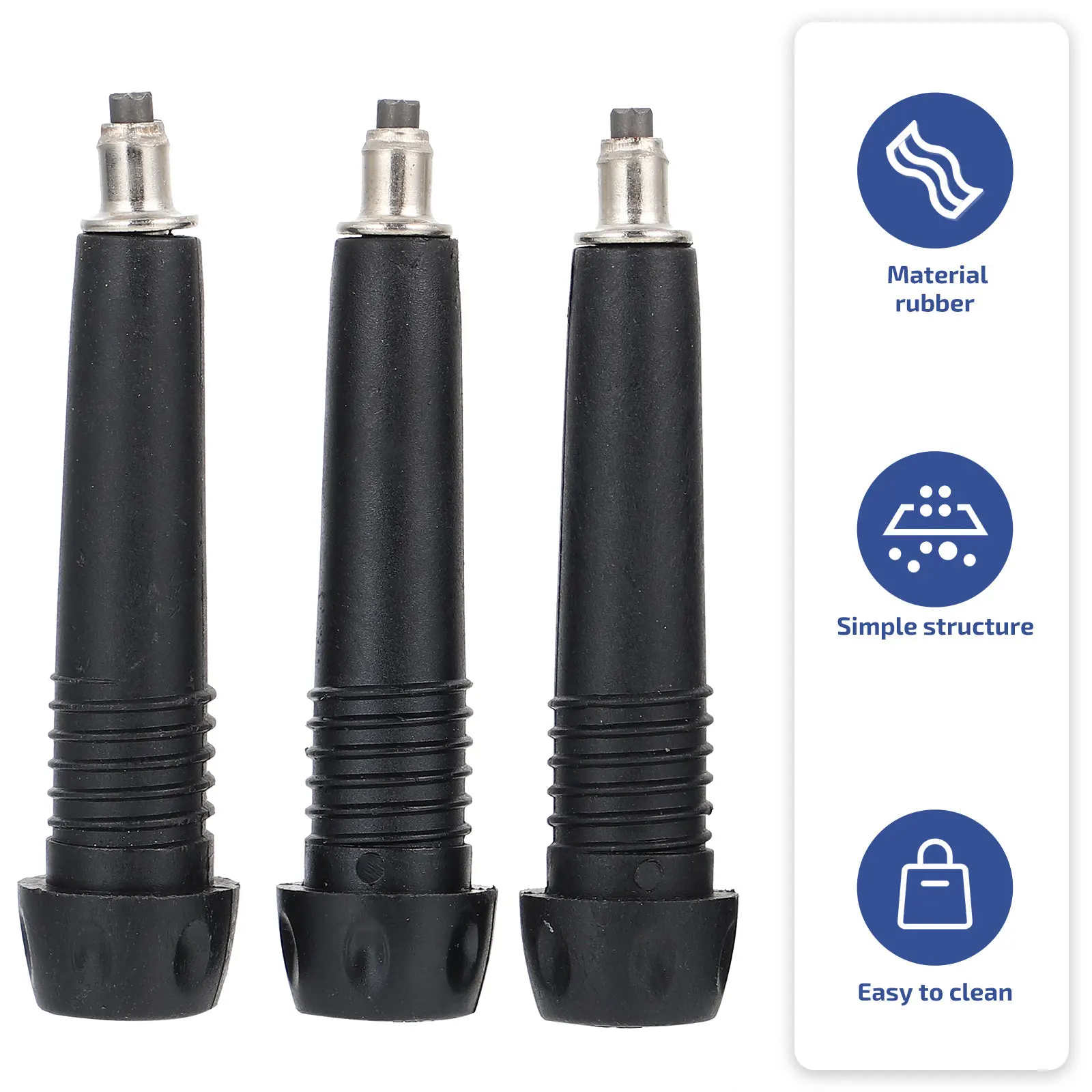 

4Pcs Trekking Pole Tip Wear Resistant Tungsten Steel Tips for Walking Sticks Climbing Rods Increased Grip on Hard Rocks Outdoor