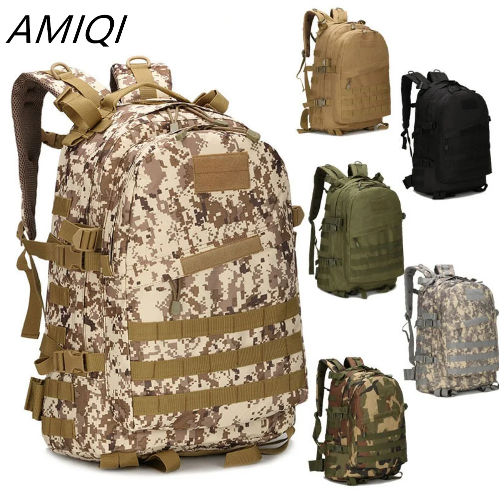 AMIQI 3D Backpack Outdoor 800D Oxford Backpacks Multi-functional Travel Camping Camouflage Backpack Bags mochila hombre