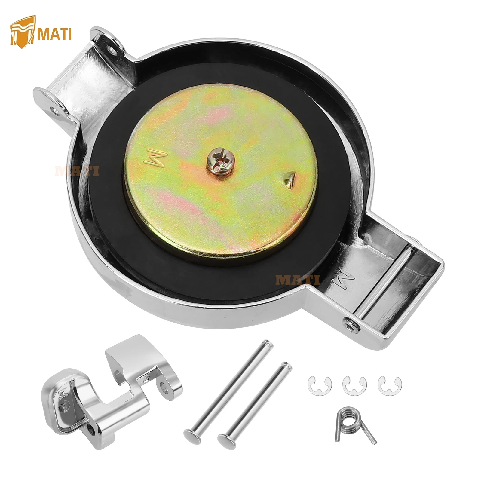 MATI Fuel Cap Gas Cap Latch Kit Chrome for Honda CB200 CB350 CB360 CB400 CB450 CB500 CB550 CB750 CL200 CL350 CL360 CL450 SL350