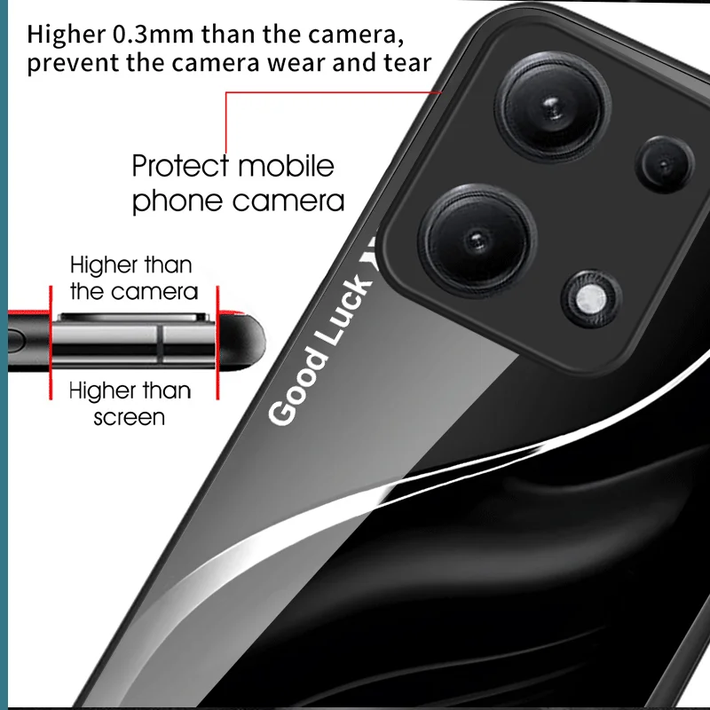 حافظة من الزجاج المقسى الصلب لهاتف OPPO A6 Pro 5G 4G غطاء حماية متدرج اللون خلفي Shell Fundas