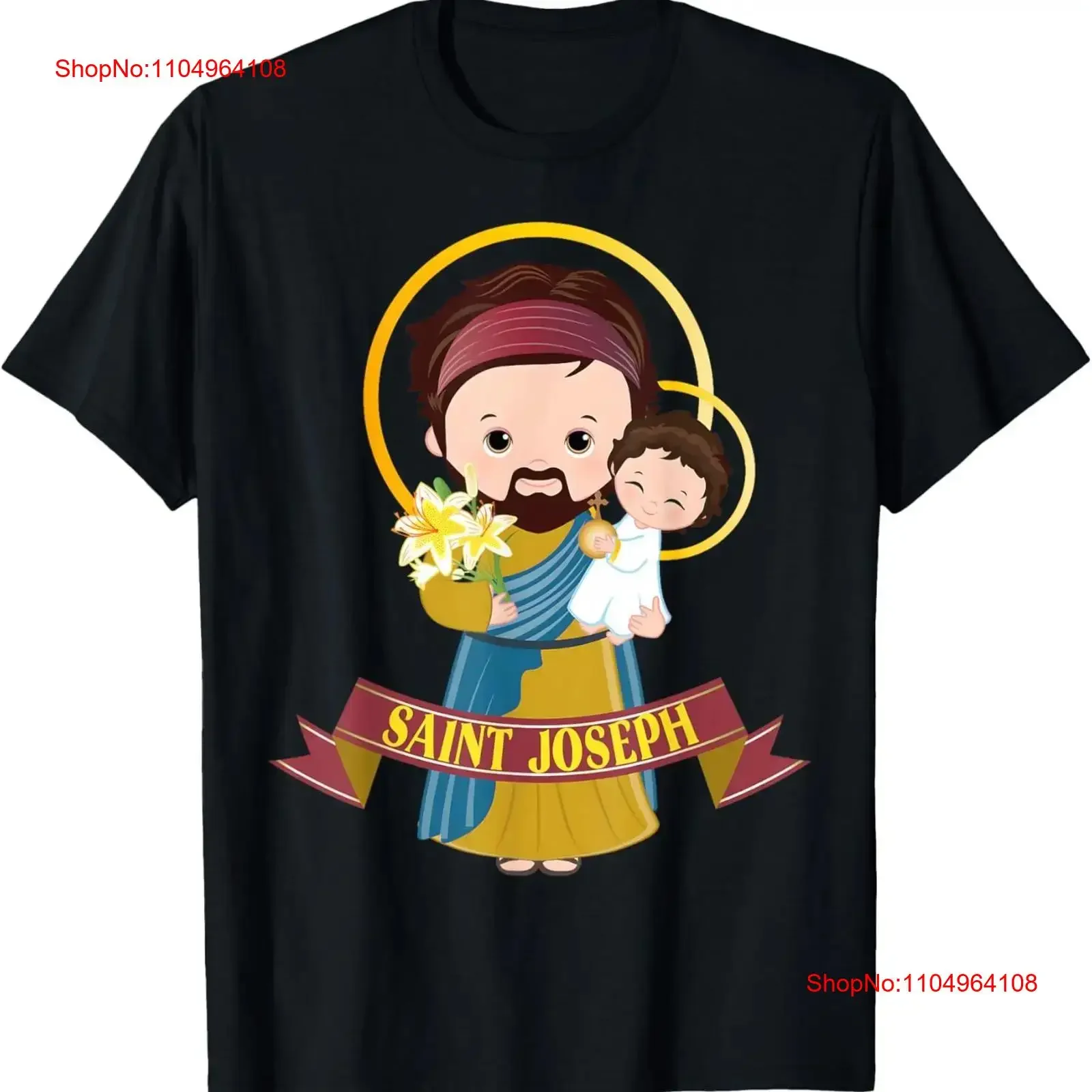 سانت جوزيف كونسيكريشن لطيف يسوع الاطفال الكاثوليكية سانت تي شيرت خمر غسلها أوم الشارع الشهير امتدت مريحة عادية