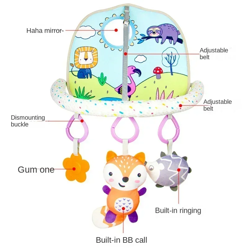 유아용 카시트 장난감, 조기 활동 센터 킥 플레이 펜던트 장난감, 유모차 침대 걸이식 딸랑이 감각 장난감, 유아 선물