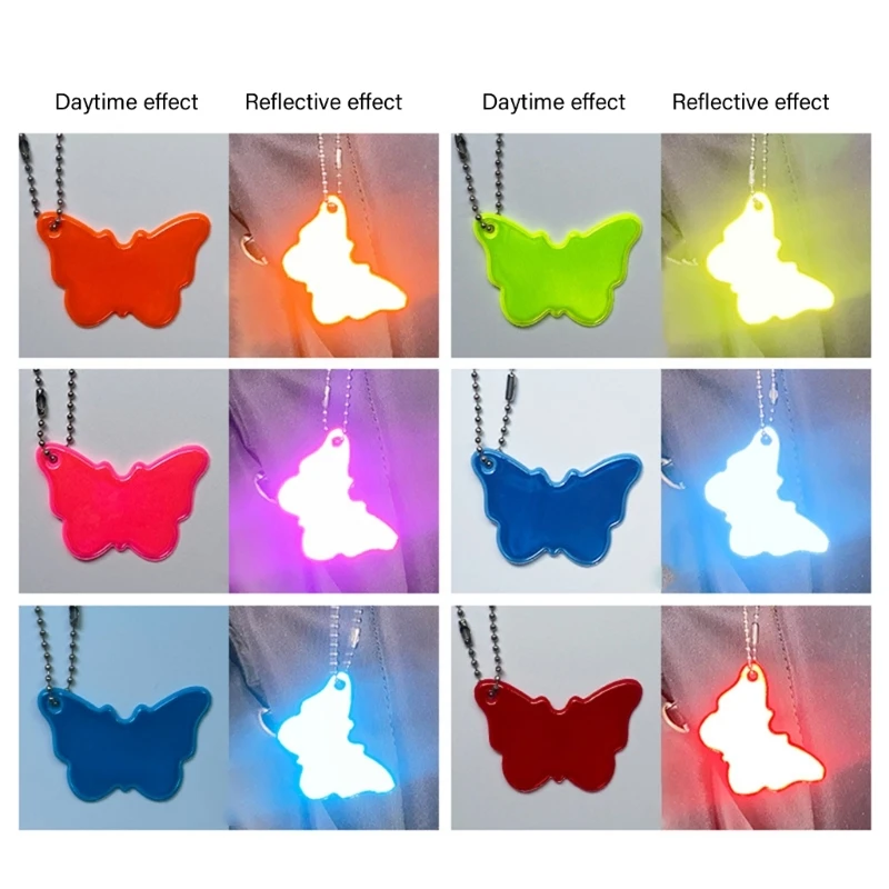 Reflective PVC Keychain Reflective Keyring for Night Safety & Vehicle Decoration