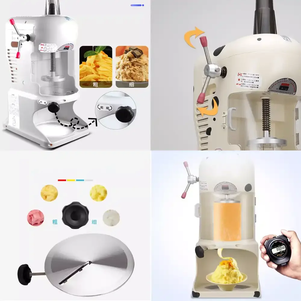 

Industrial Electric Ice Shaver and Crusher for Shaved Ice Cream Machine at Competitive Price
