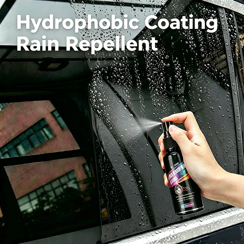 Car Windshield Nano Water Repellent, Rain Proof Anti Fog Coating Agent Glass Hydrophobic Spray For Vehicle Mirror Window