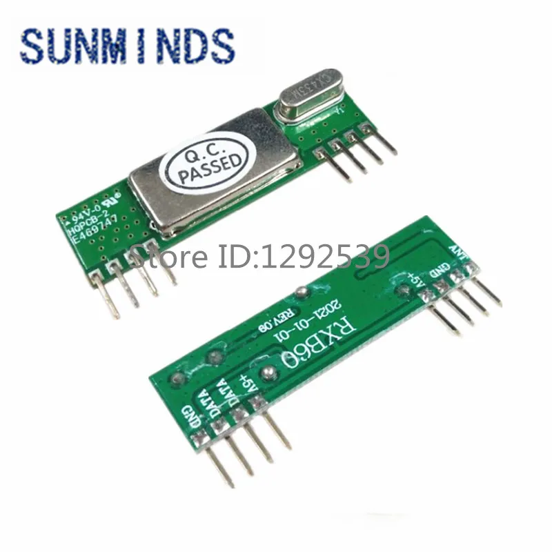 5PCS RXB60 RXB6 433Mhz Superheterodyne Wireless Receiving Module/Without Decoding Module