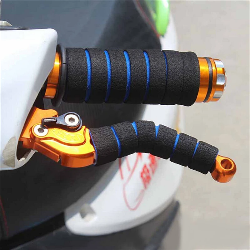 2 Pair Bicycle MTB Soft Anti-slip Sponge Handlebar Gloves Racing Motorcycle Bike Grips Foam Sponge Cover Bycicle Accesories