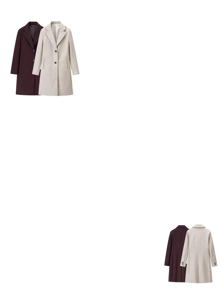 

HH женское зимнее модное однобортное длинное пальто с длинными рукавами и лацканами с карманами, новое женское повседневное длинное пальто для поездок на работу