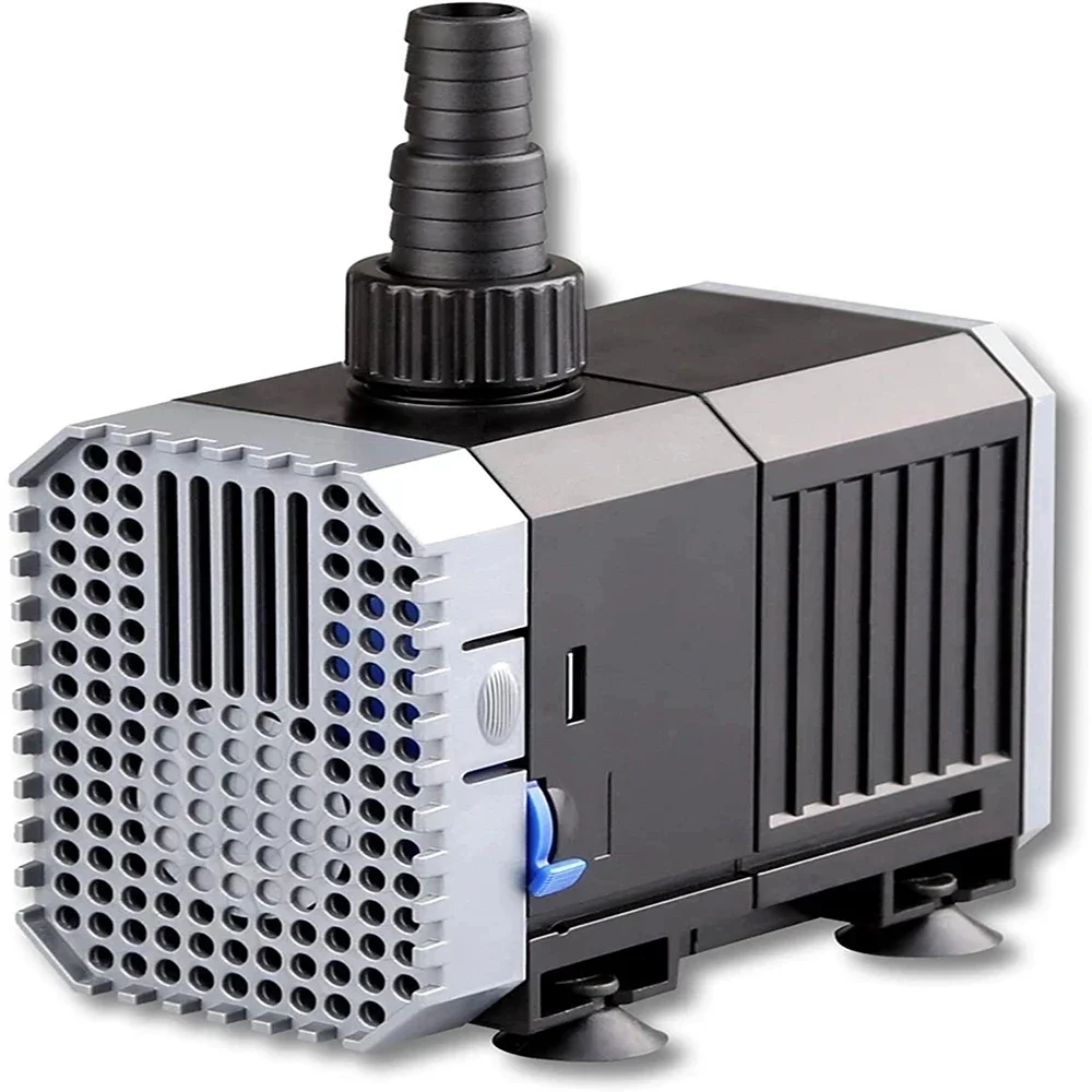 1pc CN Plug Ultra Quiet Submersible Aquarium Water Pump - Adjustable 1500-5000L/h for Fish Tank/Fountain/Garden Pond/Rockery