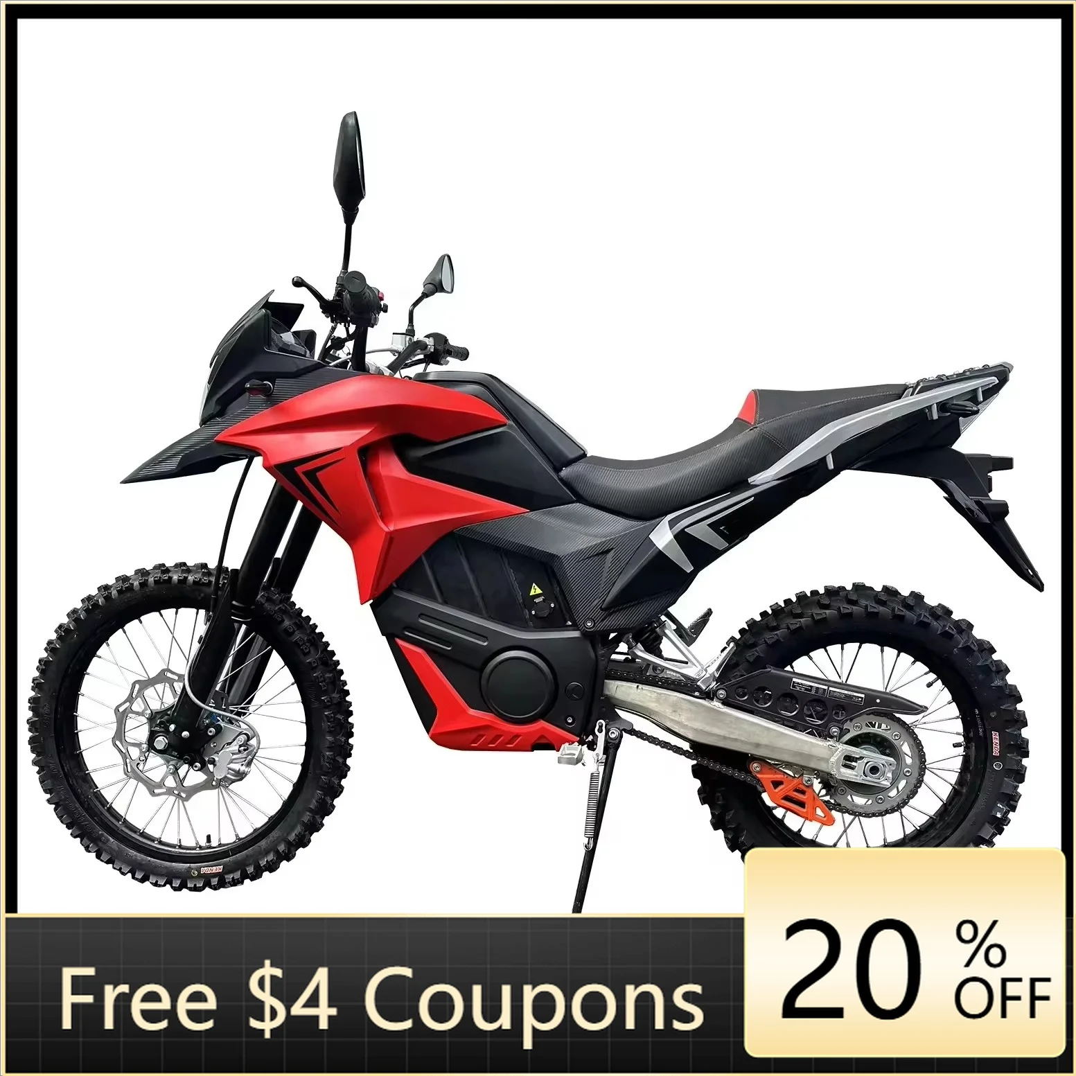 YzhgbElectric scooter off-road bike with high-speed, removable battery, fast charger, EEC COC EU for durable streets on adult ro