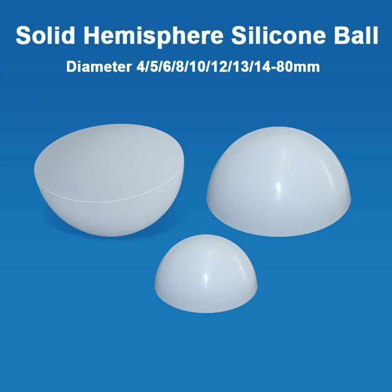 1-10pcs Half Silicone Balls 4/5/6/8-80mm Hemisphere Silicone Ball Non-slip Shock Absorption Pad Solid Half Round Silicone Bumper