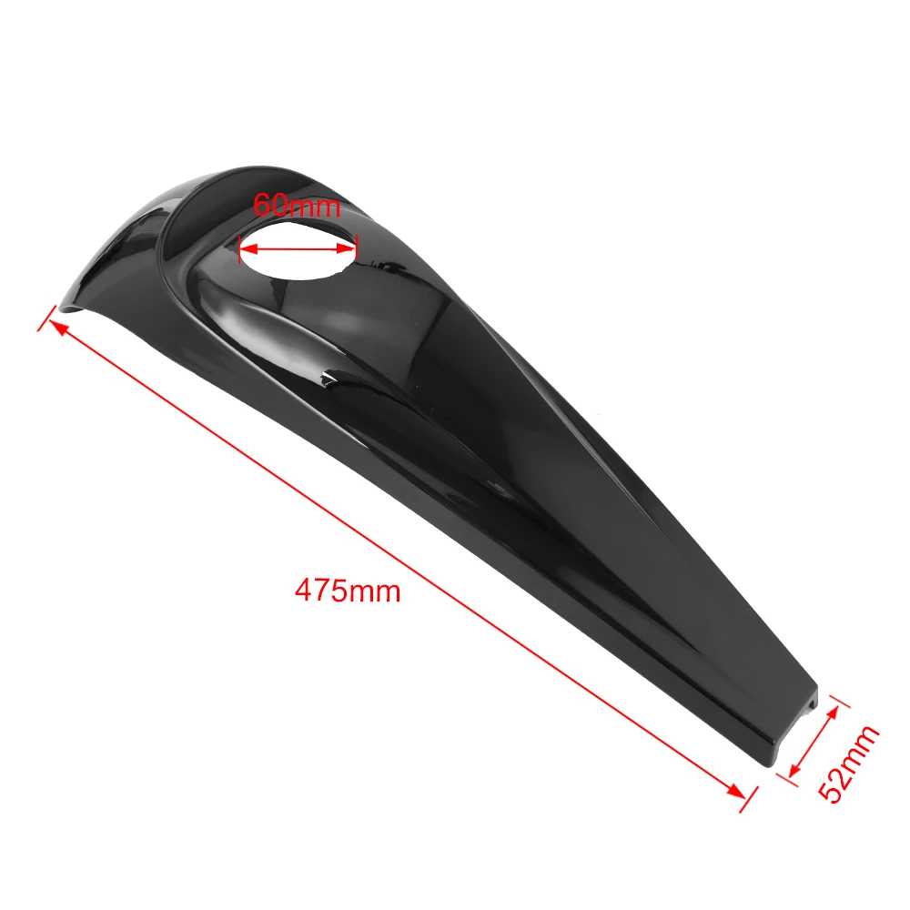 Motorcycle Gloss Matte Black Smooth Dash Fuel Console Gas Tank Cap Cover For Harley Touring CVO Electra Road Street Glide 08-22