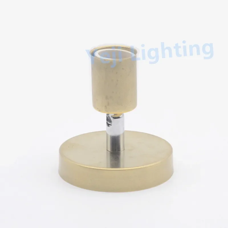 Brass lamp base ceiling rose copper ceiling canopy with E27 socket ceramic lamp holder for retro vintage chandelier wall lights image 3