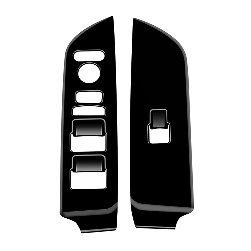 Car Window Glass Lift Switch Panel Trim Stickers for Honda Freed Air Crosstar 2024 Interior Accessories Bright Black RHD