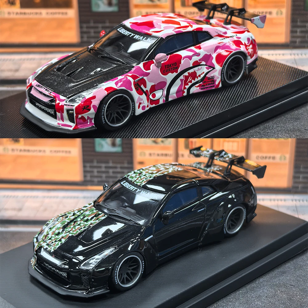 

Модель автомобиля MC 1: 64-детальная, реалистичная, статическая, из сплава, в стиле GT-R R35 с расширенным кузовом, подходит в качестве подарка для мальчиков и коллекционного предмета.