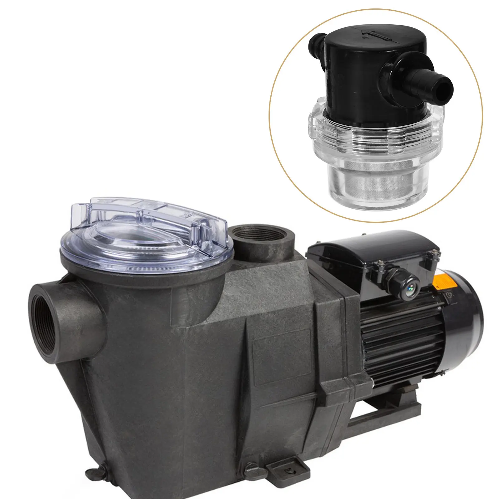 Garden Hose Inlet Filter 10mm Direct Insertion Sediment Filter for High Pressure Washer Pumps Clean Water Pipes Black Simple Use