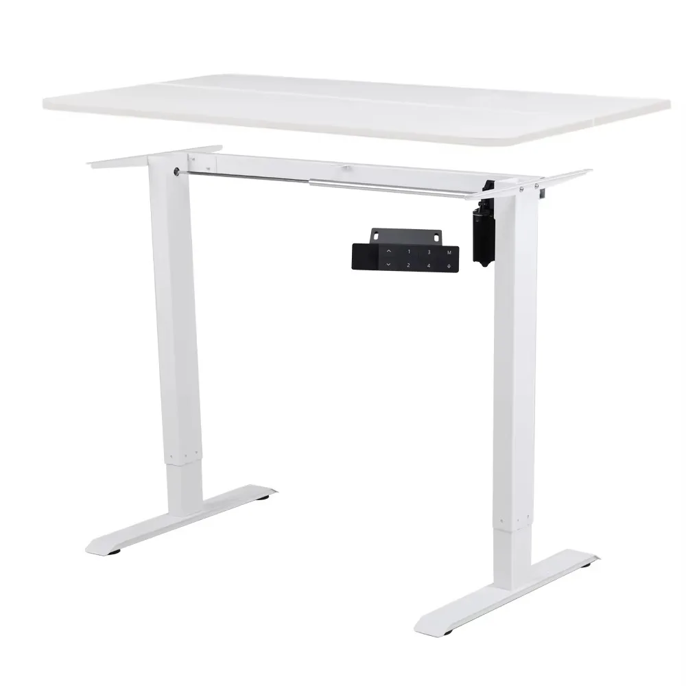 Modern Single Motor Electric Office Computer Workstation Table Height Adjustable Standing Desk Frame for Home Office Use