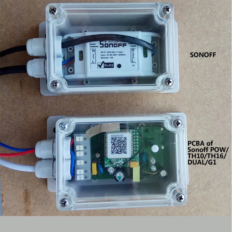 Sonoff IP66 Waterproof Junction Box Dustproof Easy To Install Ensures Safe Use Of Sonoff Basic/RF/Dual/Pow In Wet Environments