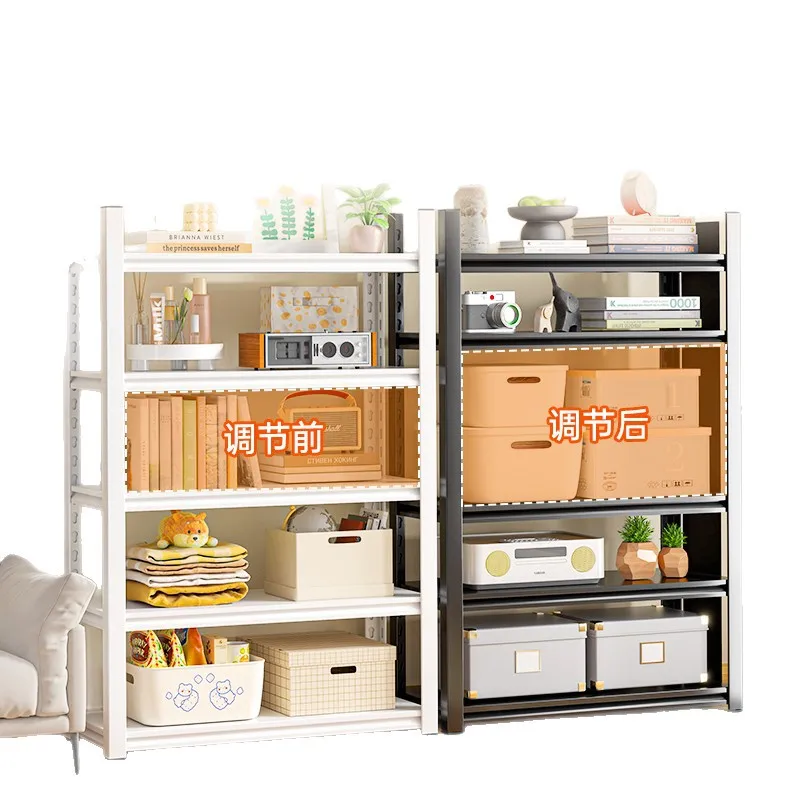 

Steel book integrated against the wall movable pulley floor multi-layer storage wrought iron