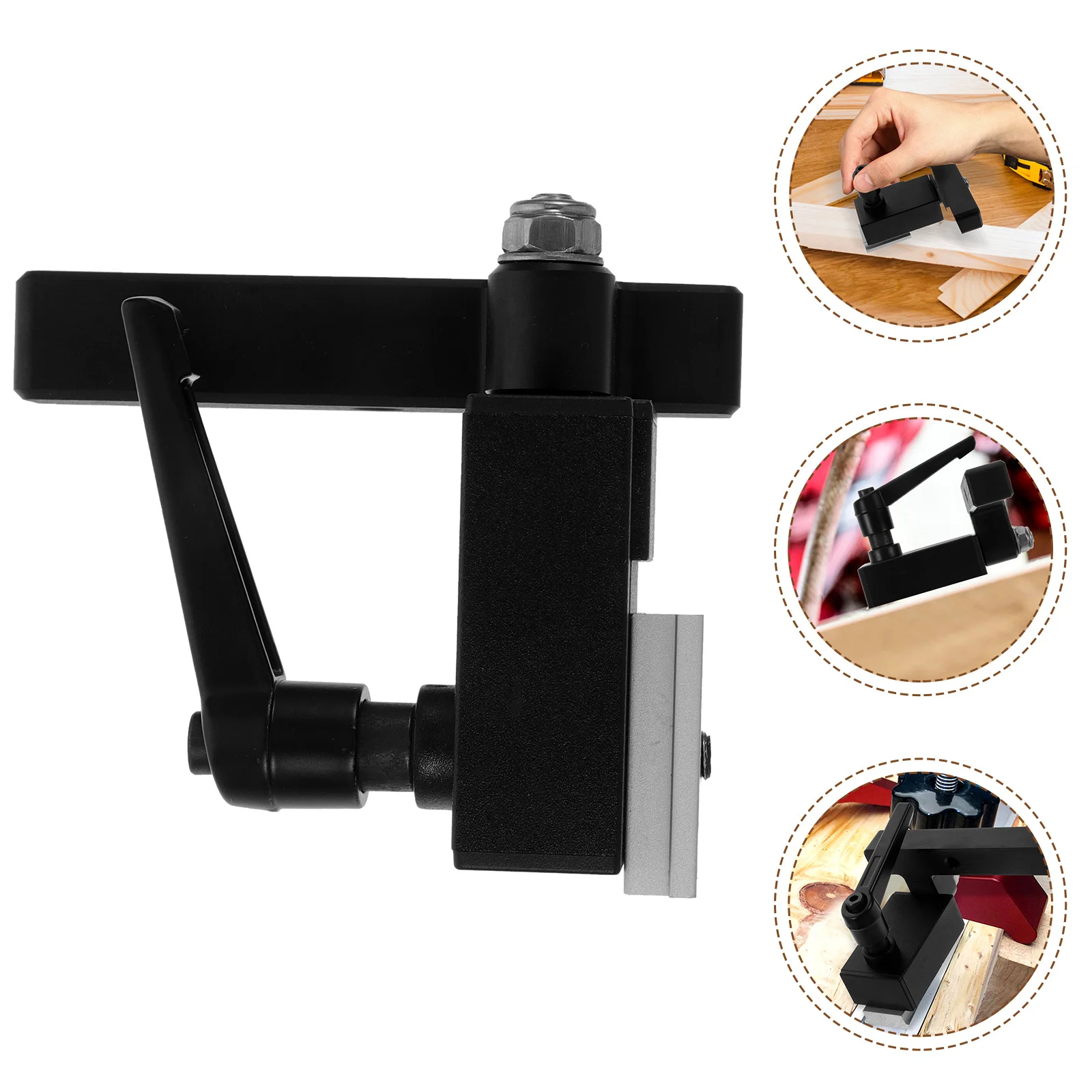 

T Track Stop Block Durable Aluminum Alloy Long Handle Miter Saw Stopper Woodworking Limiter T Track Stop Block