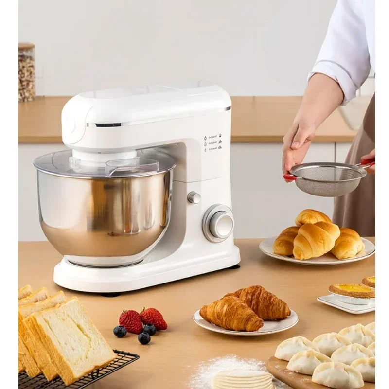 Household Multi-Funcional Suporte Mixer, Agitando Creme Automático, Baking Dough, Máquina de Mistura de Farinha, Máquina de Amassar