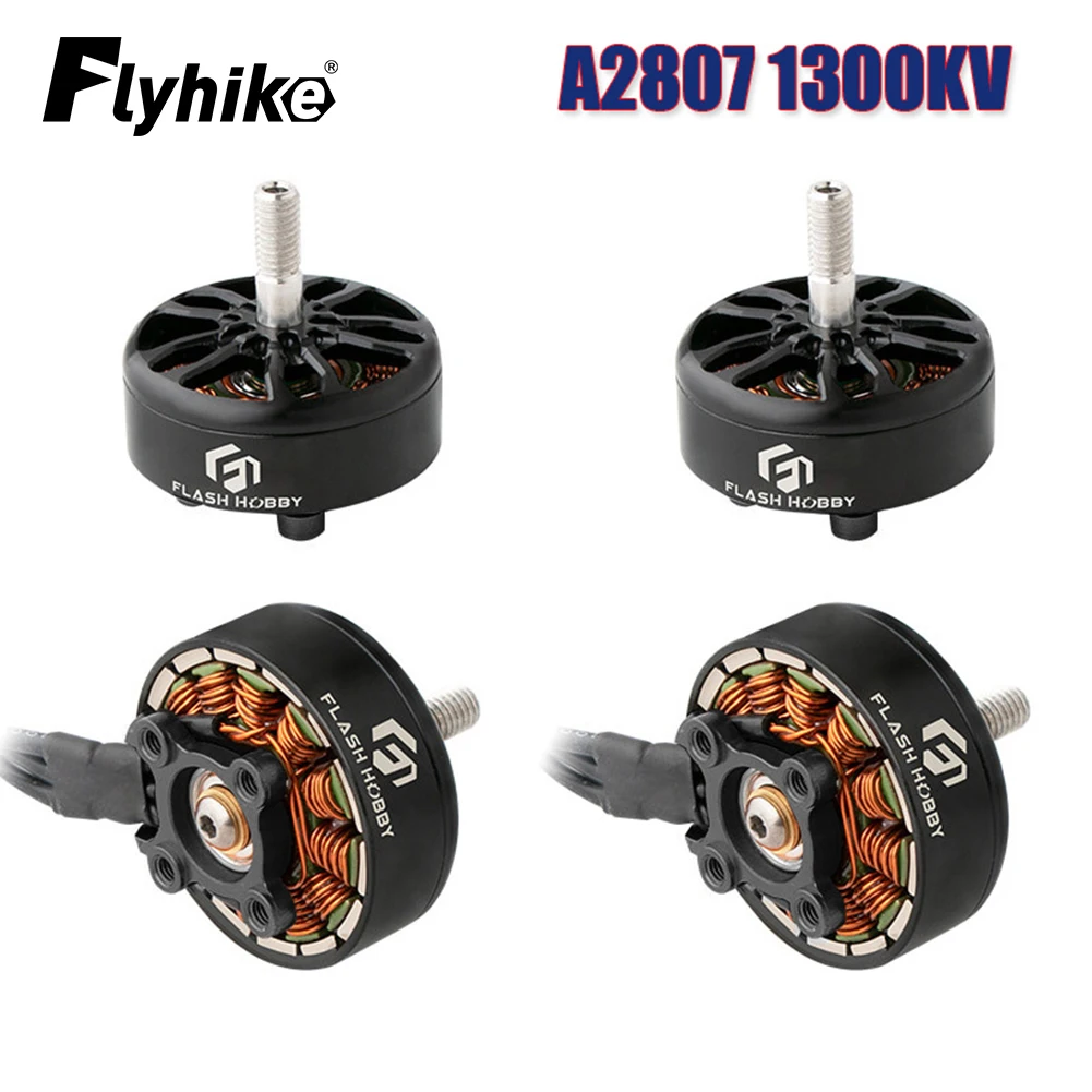 

4pcs FLASHHOBBY A2807 2807 1300KV 6S Brushless Motor for FPV Freestyle 7inch Long Range Drones DIY Parts