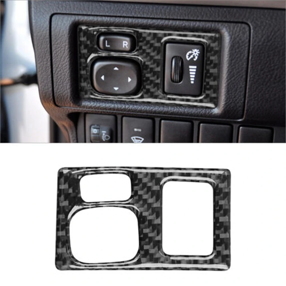 For CT 2011-2017 Carbon Fiber Dim Light Control Adjustment Panel Cover Trim Sticker Decorative Accessories