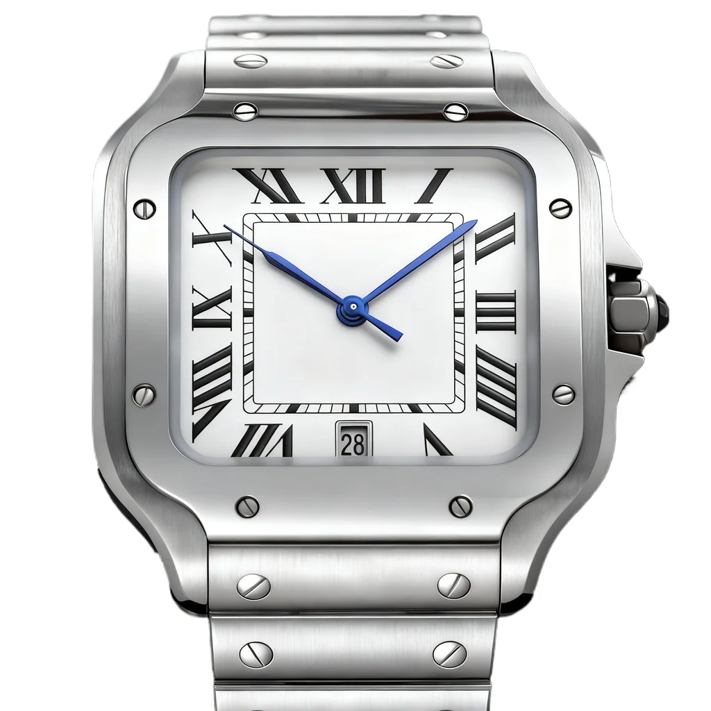 904L Stainless Steel case, for Men's Women Mechanical Watches,White Black Dial, Luminous Automatic Watch, Sapphire Glass