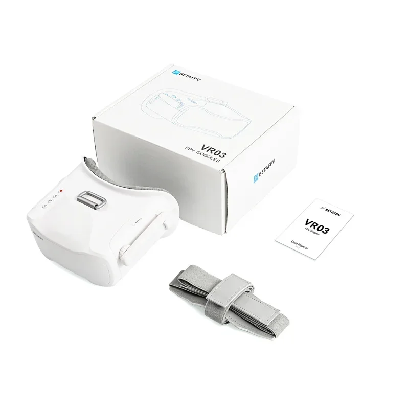 แว่นตา BETAFPV FPV รุ่น VR03 ขนาด 4.3 นิ้ว ความละเอียด 800*480 พิกเซล จอ LCD ความสว่างสูง พร้อมระบบบันทึก DVR รองรับ 48 ช่องสัญญาณ ระบบ NTSC/PAL สำหรับโดรน/ควอดคอปเตอร์บังคับวิทยุแบบ FPV