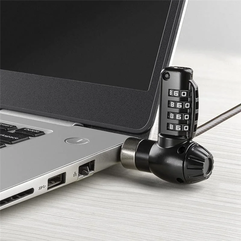 Requintado-bloqueio de computador portátil bloqueio de segurança bloqueio de proteção de senha digital cabo de bloqueio anti roubo para computador portátil