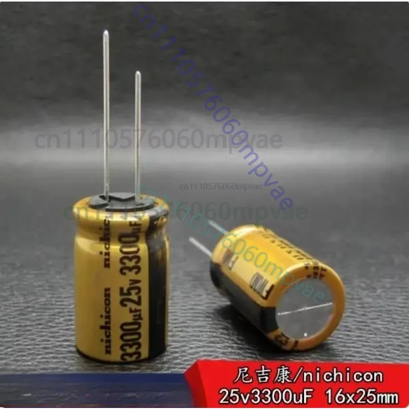 30-個日本オリジナルニチコン-fw-3300uf-25v-フィーバーオーディオフィルター電解コンデンサー-16x25mm