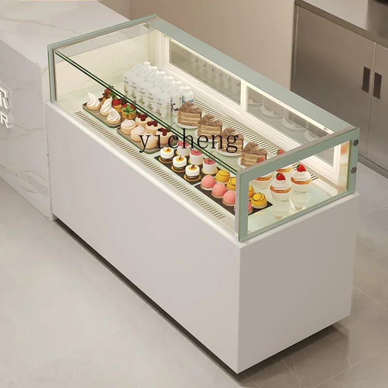 t-20  Single-Layer Right Angle Cake Refrigerated Display Cabinet Mousse Dessert Pastry Fruit Freezer