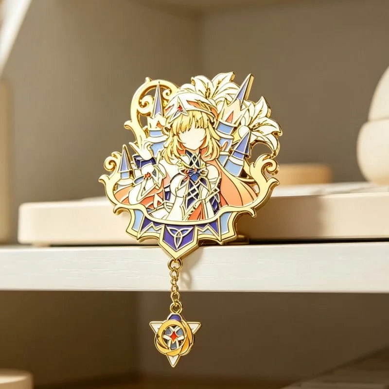 Genshin Impact Nicole Reeyn Doktor Cosplay Abzeichen Anime Il Dottore Arlecchino Halloween Party Kostüme Pins Rucksack Weihnachtsdekoration – Detail 14