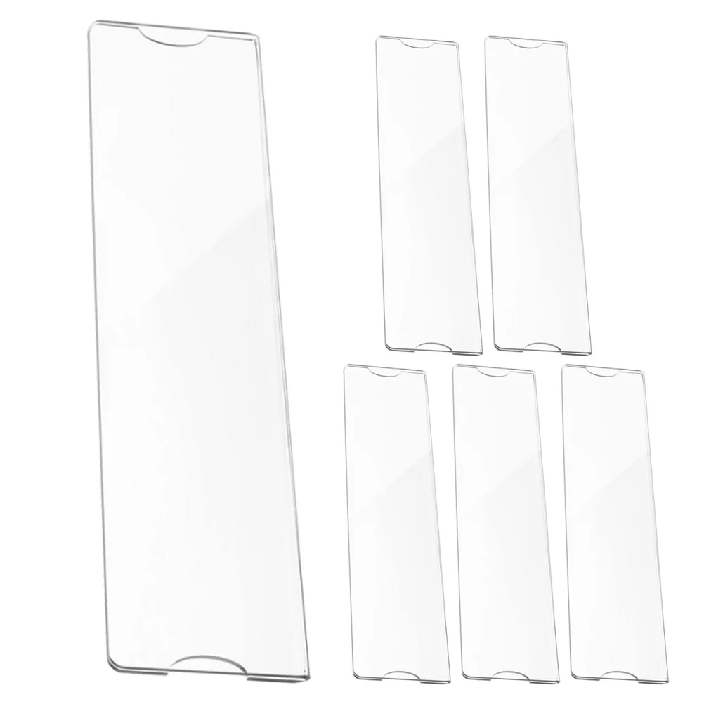 6 Pcs Nameplate Holder Dustbin Label Office Door Bracket for Wall Tag Holders Shelves Acrylic Frame