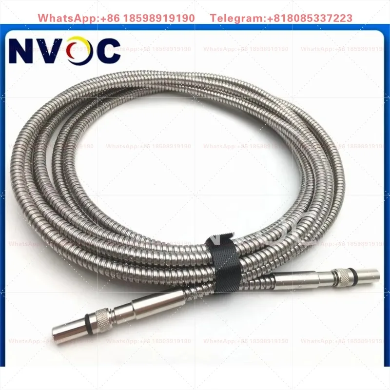 SMA905 Round-SMA UV-VIS Optimized Quartz Metal Ferrule Fiber 600um,200-1100nm,NA:0.22,6.0mm 1/2/3  M Armored Fiber Optic Cable