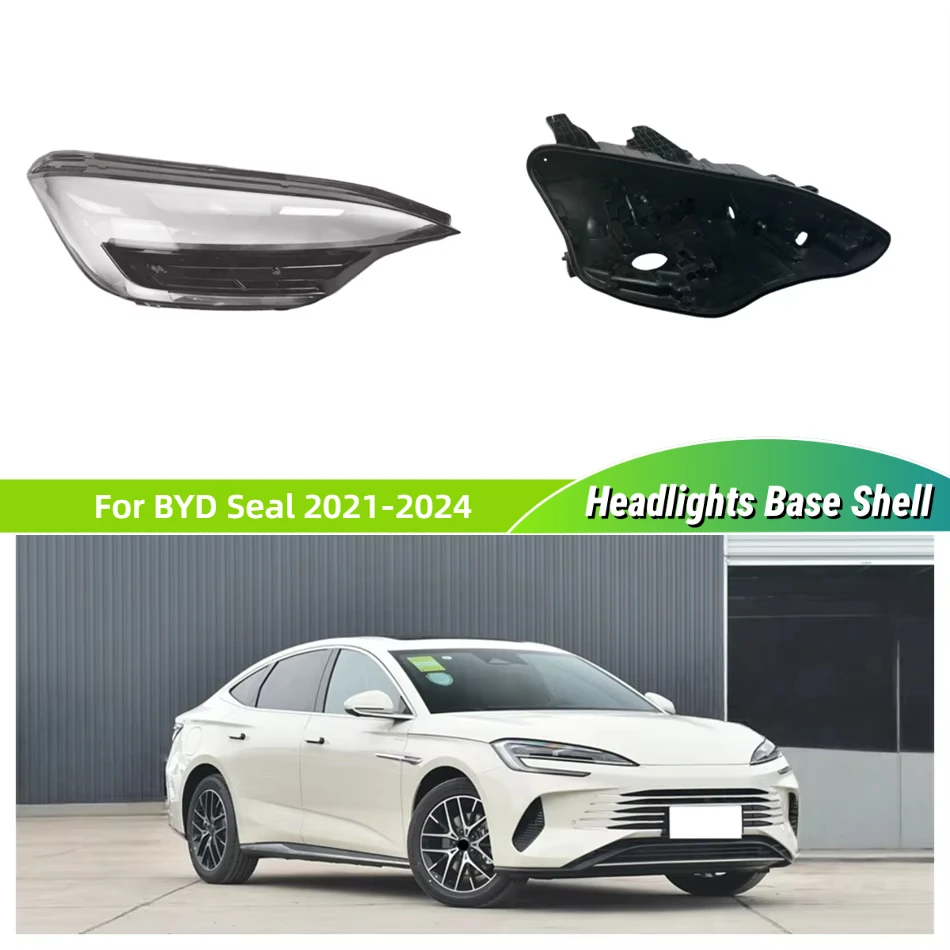 For BYD Seal 2021 2022 2023 2024 Articles Cars Base Head Lamp Shell Rear Housing Lamp Cover Headlights Lamp Cover