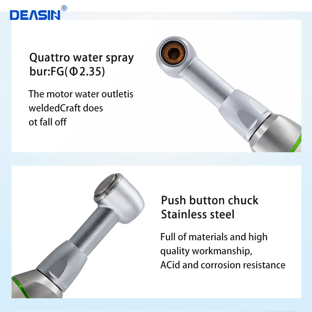 Dental Endo Motor 10:1 Speed Reduction Reciprocating Push Button Contra Angle Handpiece for Hand File Endo Treatment