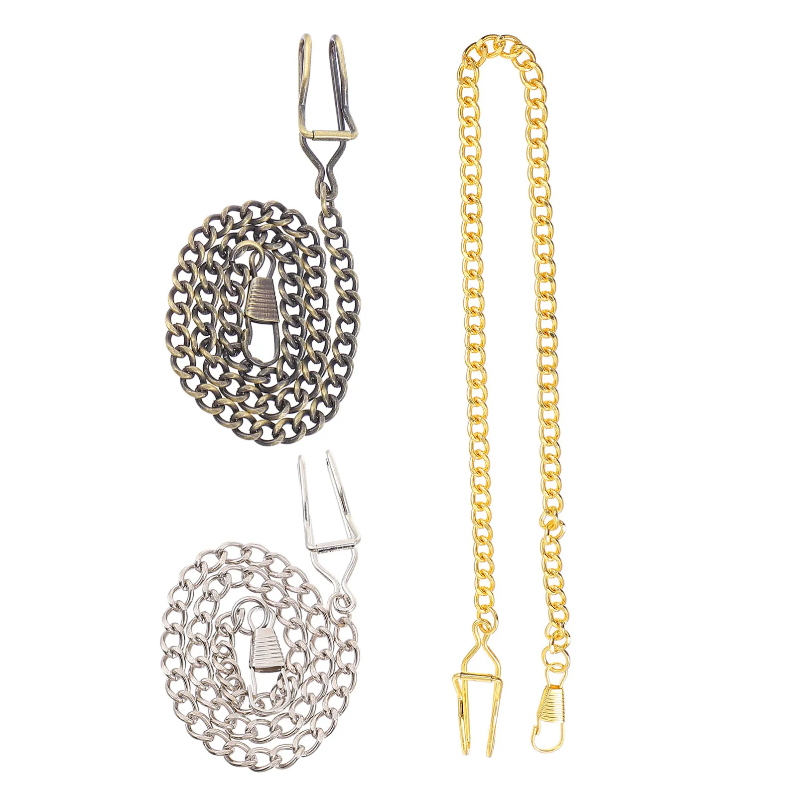 3 Pcs Jewelry Chain Hidden Stash Watch Pocket Silver Chains Necklace Custom