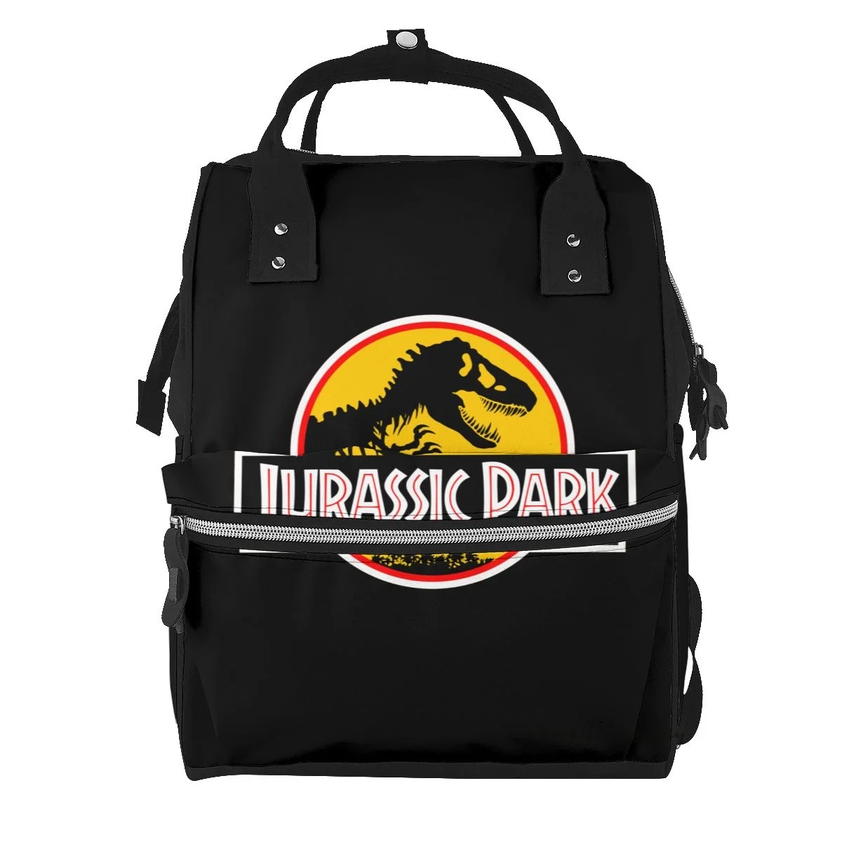 

Jurassic Park Waterproof Mummy Backpack with Large Capacity for Baby Care, Travel and Outdoor Activities