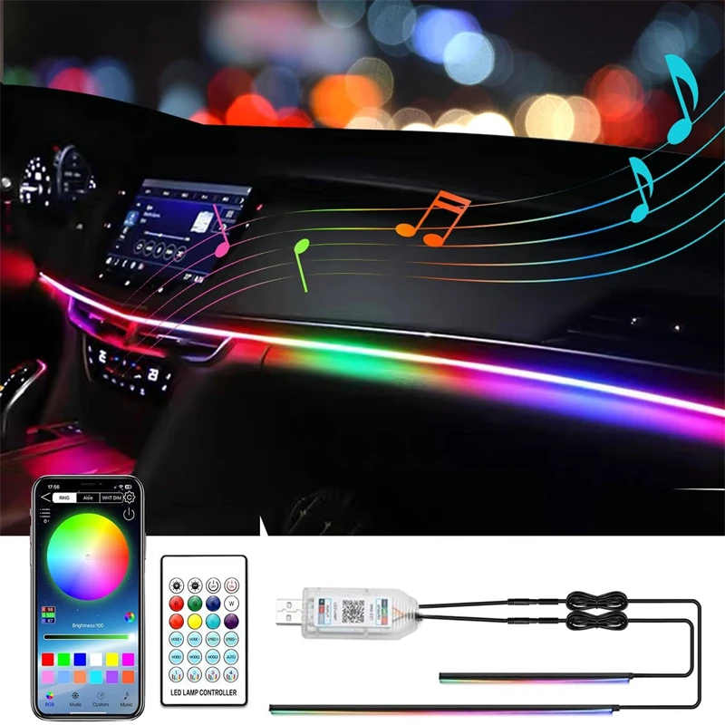 

Красочная USB-лампа для салона автомобиля