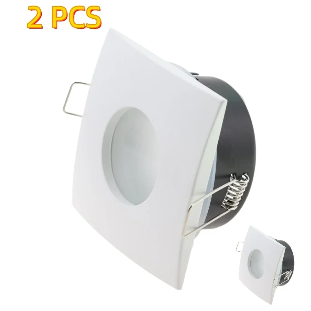 2/10pcs LED Downlight Mounted Frame Cut Hole 70mm Ceiling Spot Lights Fitting Fixture Recessed GU10/MR16 Round Lamp Holder