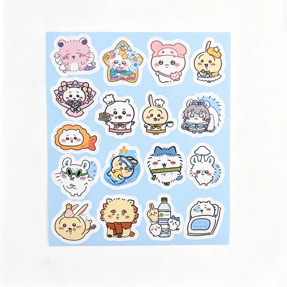 100Pcs Kawaii Chiikawa Cute Cartoon Stickers, Decor for Desk, Laptop, Scrapbook, Luggage & Room Decor, Kids Gift view 6