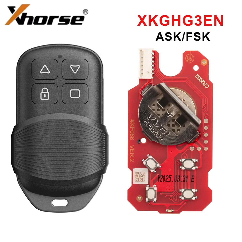 Xhorse XKGHG3EN 2. Generation Masker Garagen-Fernbedienung 4 Tasten 315Mhz 433MHz Umschaltfrequenz ASK FSK Datenwiederherstellung für VVDI Key Tool – Detail 3