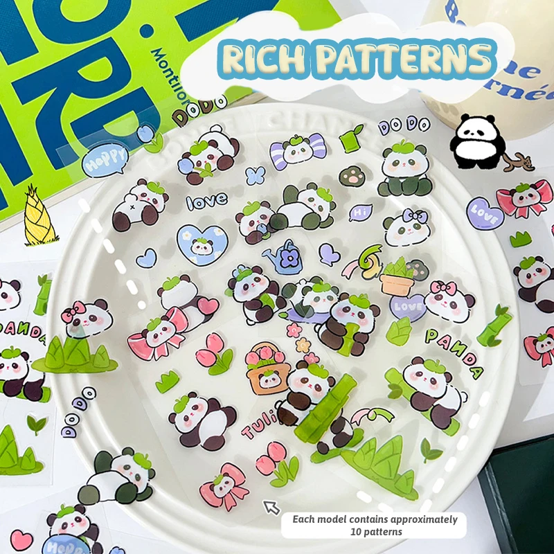 4PCS Nette Cartoon Tiere Graffiti Aufkleber DIY Spielzeug Dekorative Aufkleber Laptop Telefon Gepäck Kühlschrank Auto Wasserdichte Kinder Aufkleber
