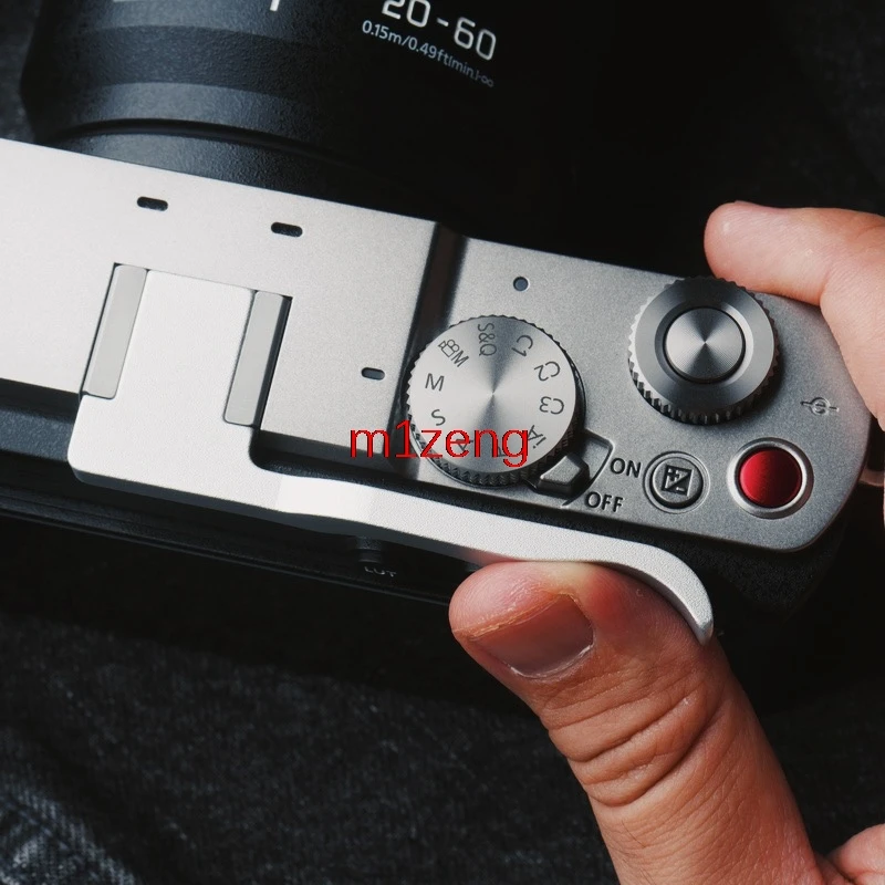 Adaptateur de support de chaussure chaude pour Panasonic Lumix S9, pouce vers le haut, repose-couvercle pour appareil photo hotshoe, poignée en métal, S9