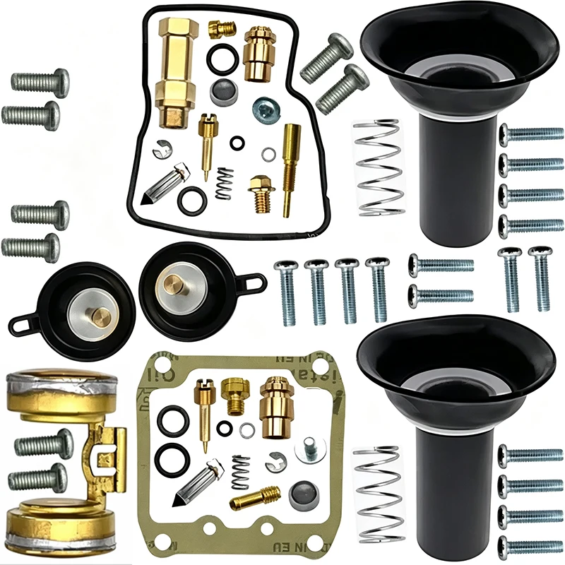 Carburetor Rebuild Repair Kit for Suzuki VS 1400 VS1400 Intruder 1987-2009 Carb Vacuum Diaphragm Float Needle Valve Jet Gasket